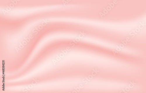 Abstract background luxury pink fabric liquid wave or wavy folds grunge silk satin velvet material. Background with beautiful soft blur pattern natural. Vector illustration.