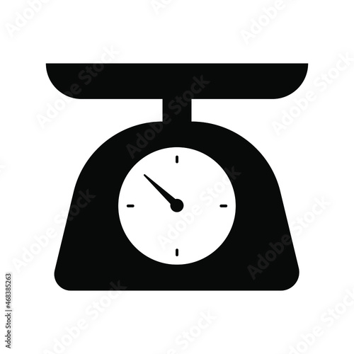Scale icon vector. weight illustration sign. weigher symbol. weigh logo.