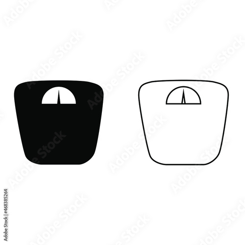 Scale icon vector. weight illustration sign. weigher symbol. weigh logo.