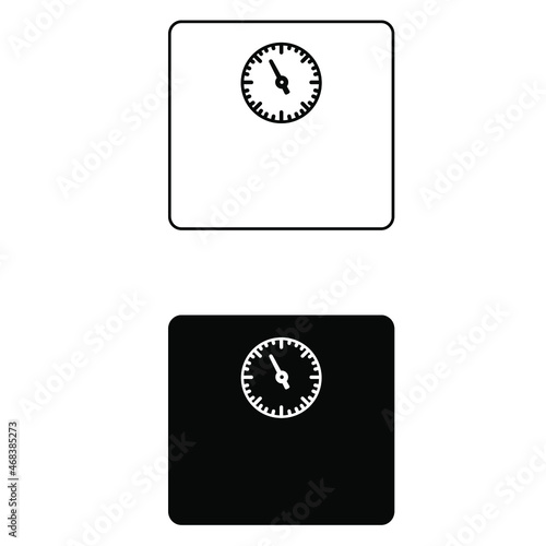 Scale icon vector. weight illustration sign. weigher symbol. weigh logo.