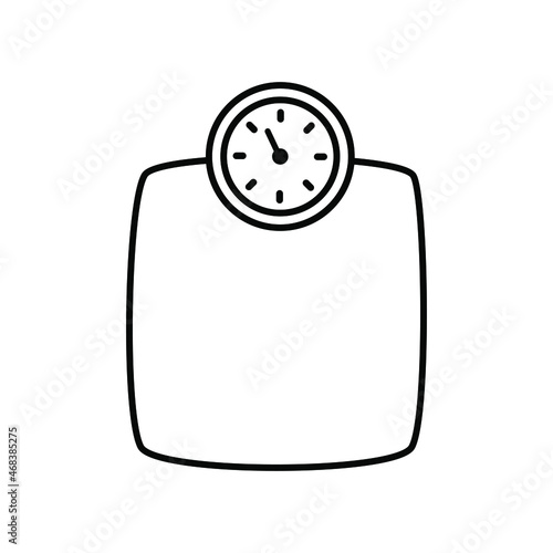 Scale icon vector. weight illustration sign. weigher symbol. weigh logo.