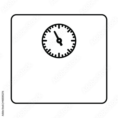 Scale icon vector. weight illustration sign. weigher symbol. weigh logo.
