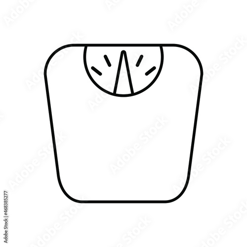 Scale icon vector. weight illustration sign. weigher symbol. weigh logo.