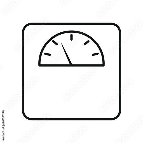Scale icon vector. weight illustration sign. weigher symbol. weigh logo.
