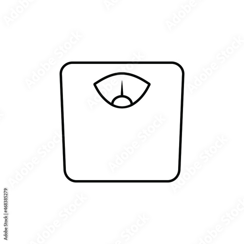 Scale icon vector. weight illustration sign. weigher symbol. weigh logo.