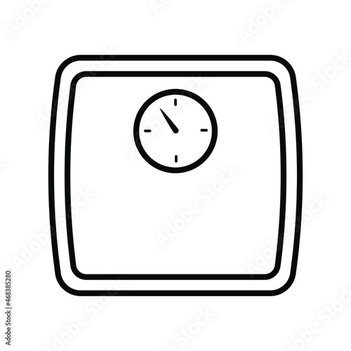 Scale icon vector. weight illustration sign. weigher symbol. weigh logo.