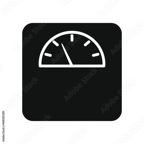 Scale icon vector. weight illustration sign. weigher symbol. weigh logo.