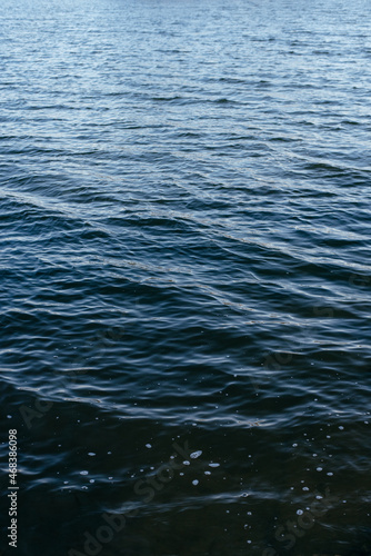 Blue water sea lake wave texture background