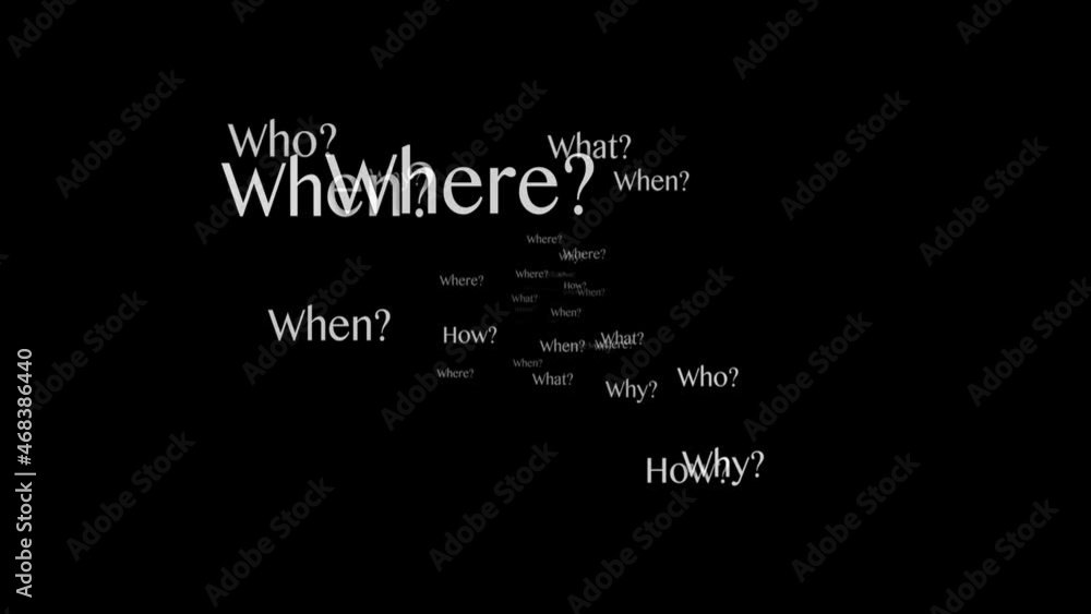 ANY QUESTION Keywords, Five Ws, Animation, Loop, 4k
ANY QUESTION Keywords, Five Ws, Animation, Loop, 4k