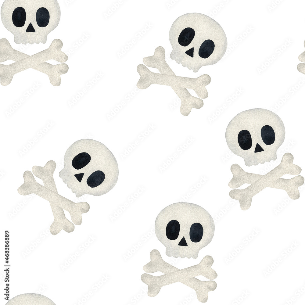 Seamless pattern with scull. Seamless pattern with scull.