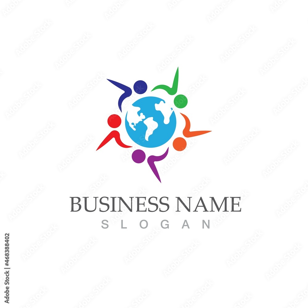 Community, network and social icon Community, network and social icon