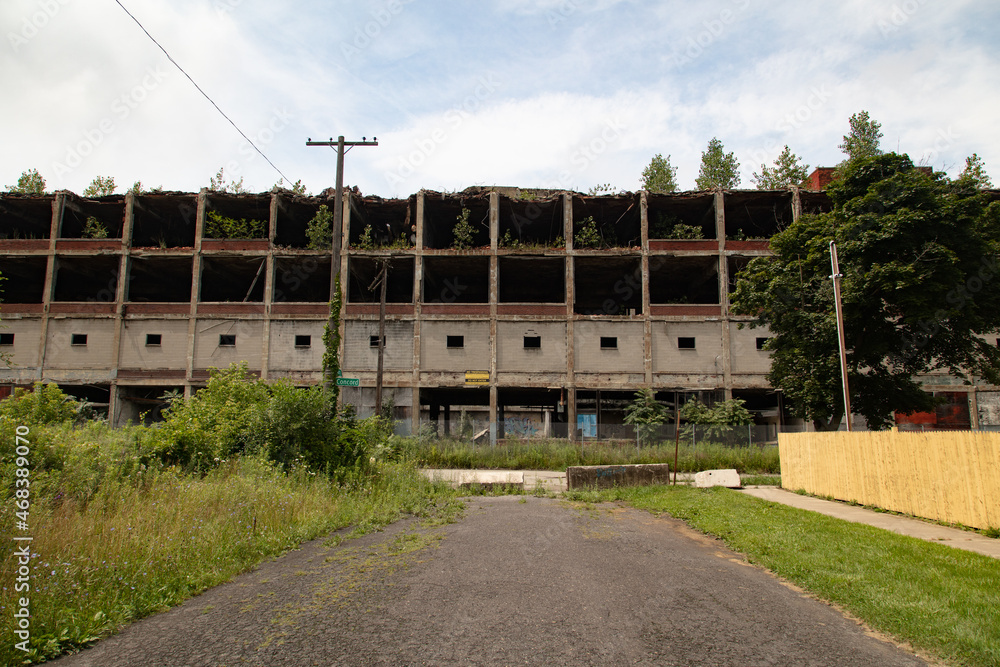 Abandoned Packard Automotive Plant in Detroit, Michigan Abandoned Packard Automotive Plant in Detroit, Michigan