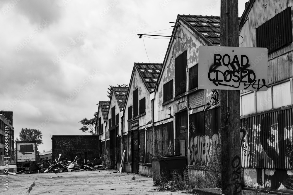 Obraz premium Abandoned Packard Automotive Plant in Detroit, Michigan