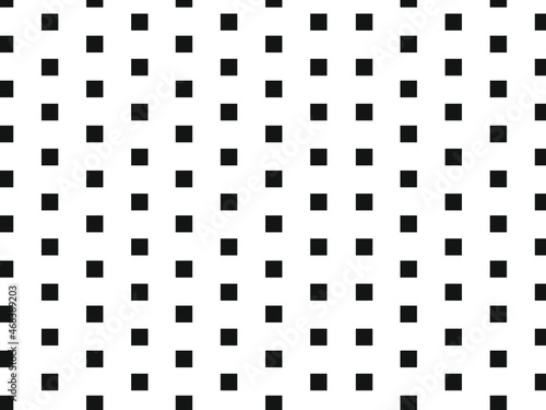 Square black seamless pattern. Black square pattern. 