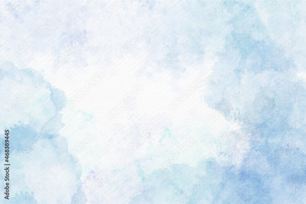 Blue watercolor abstract background