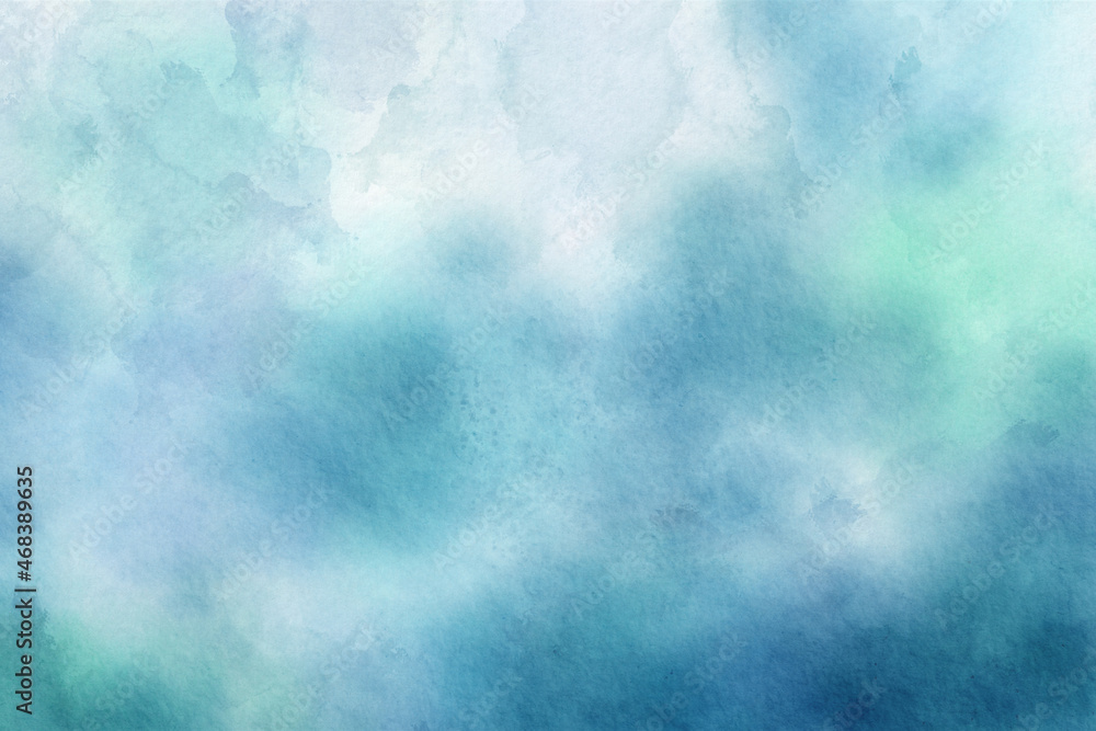 Fototapeta premium Blue watercolor abstract background