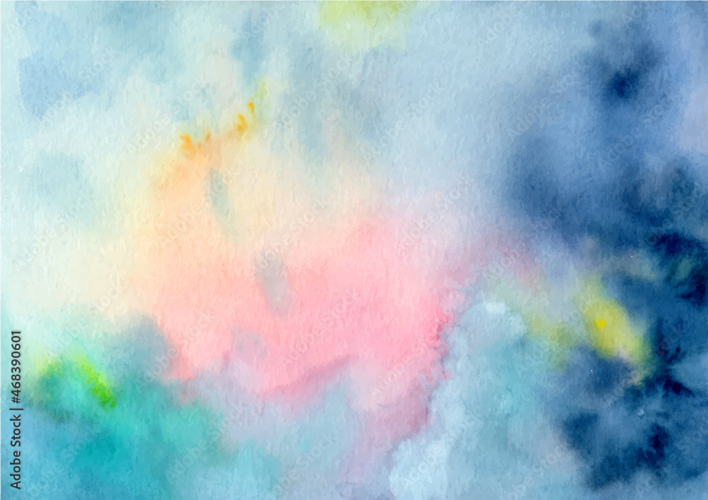  Colorful abstract texture background with watercolor