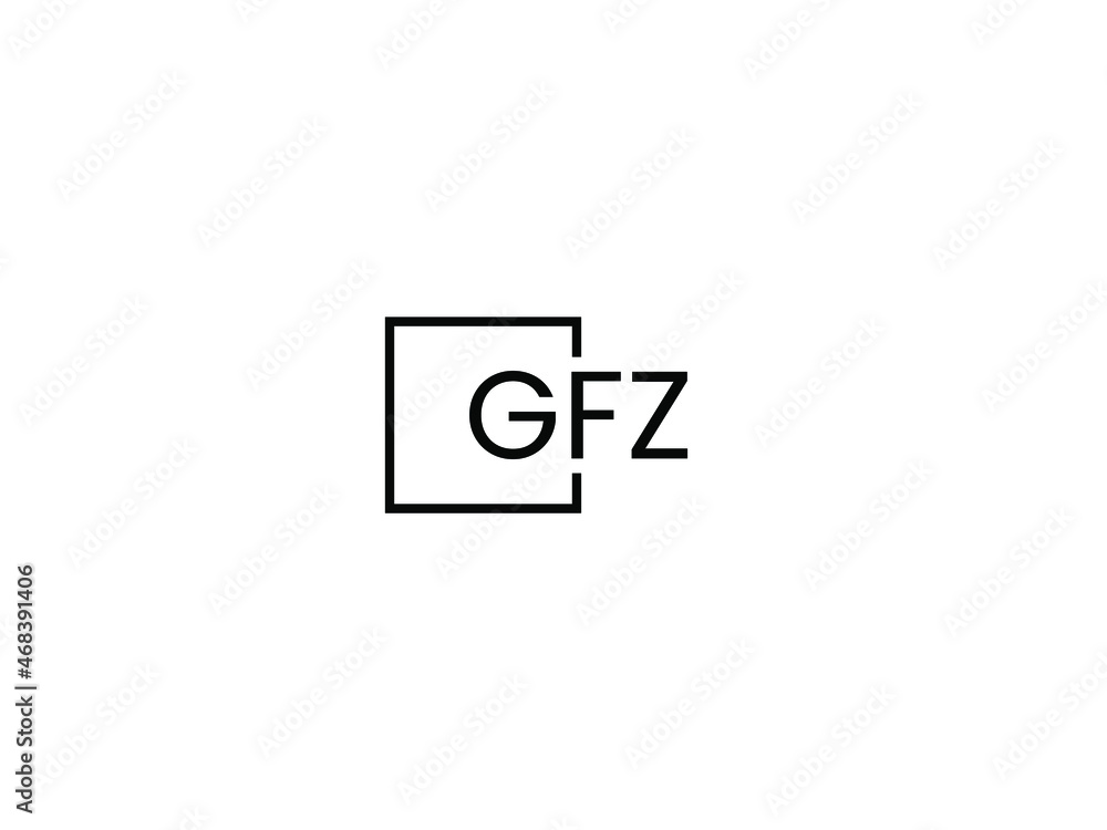 GFZ Letter Initial Logo Design Vector Illustration GFZ Letter Initial Logo Design Vector Illustration