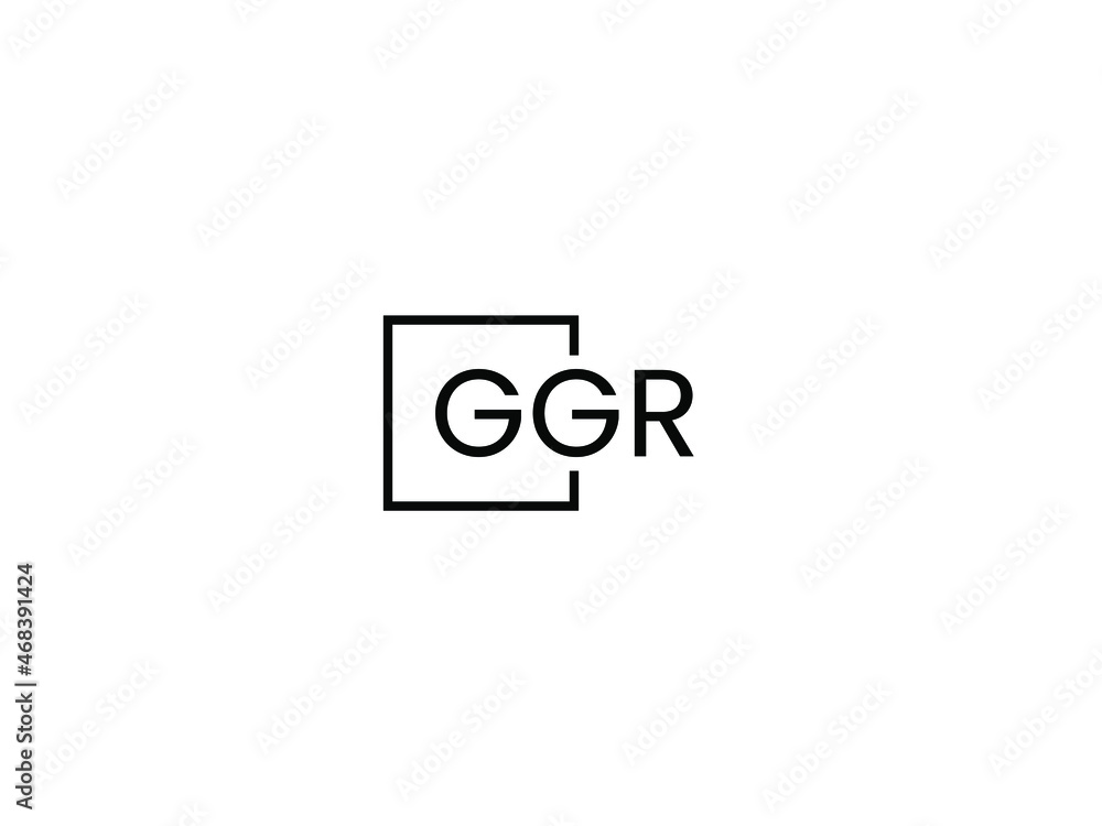 GGR Letter Initial Logo Design Vector Illustration GGR Letter Initial Logo Design Vector Illustration