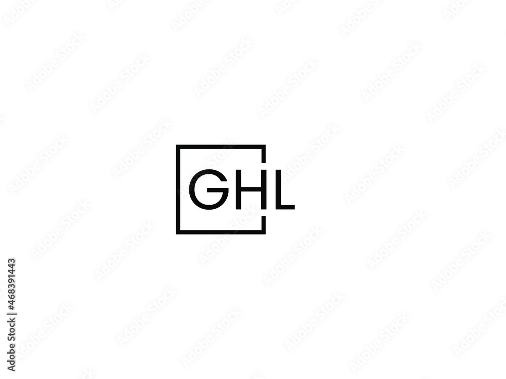 GHL Letter Initial Logo Design Vector Illustration GHL Letter Initial Logo Design Vector Illustration