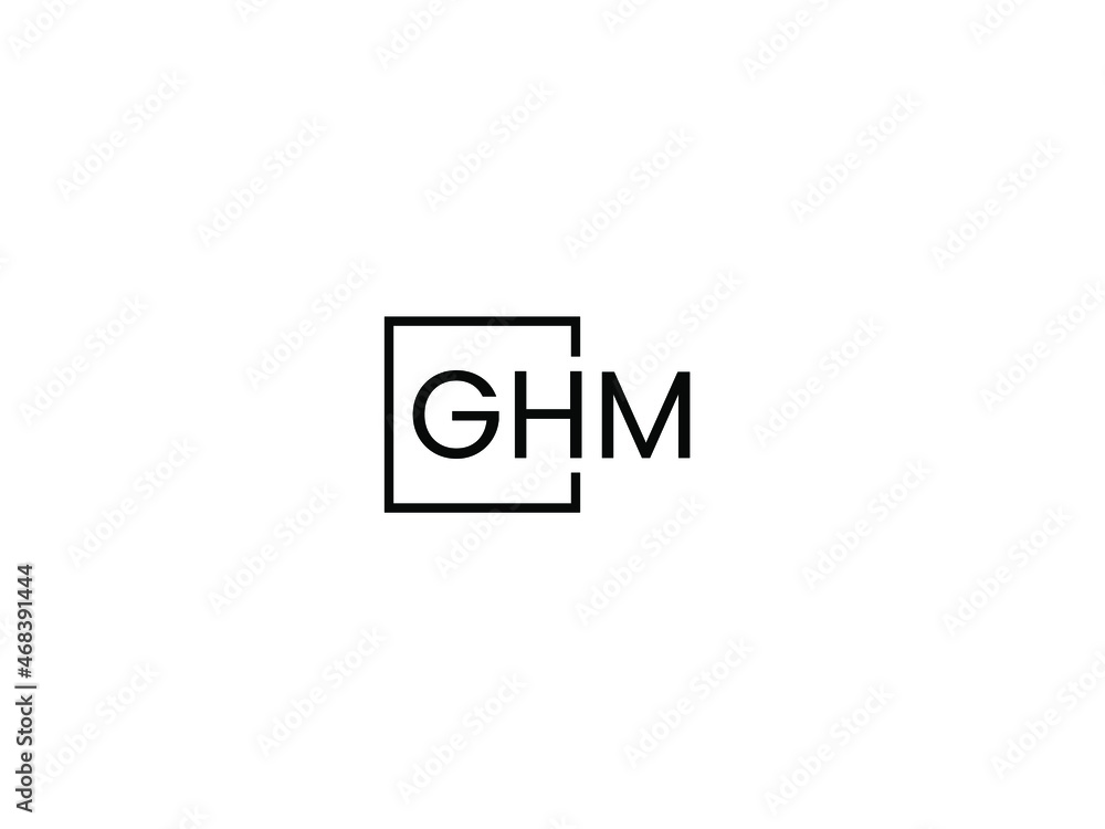 GHM Letter Initial Logo Design Vector Illustration GHM Letter Initial Logo Design Vector Illustration