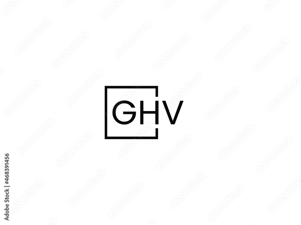 GHV Letter Initial Logo Design Vector Illustration GHV Letter Initial Logo Design Vector Illustration