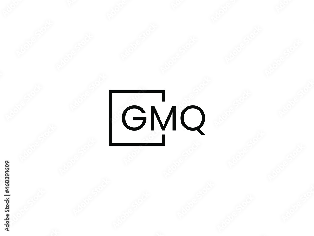 GMQ Letter Initial Logo Design Vector Illustration GMQ Letter Initial Logo Design Vector Illustration