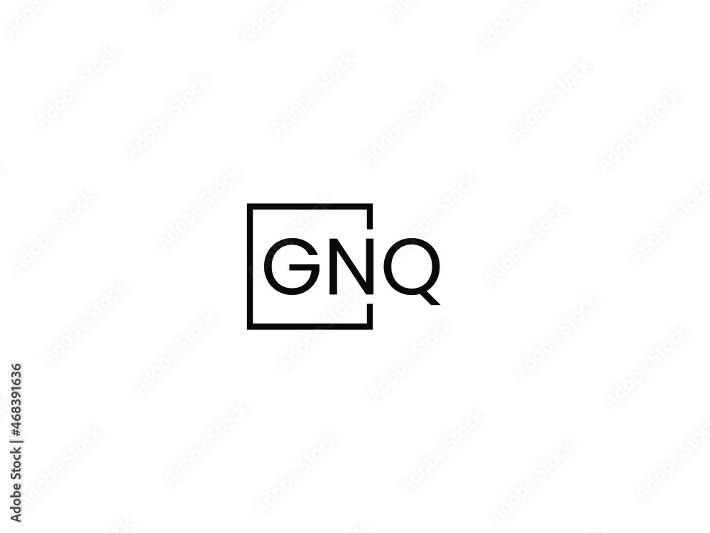 GNQ Letter Initial Logo Design Vector Illustration GNQ Letter Initial Logo Design Vector Illustration