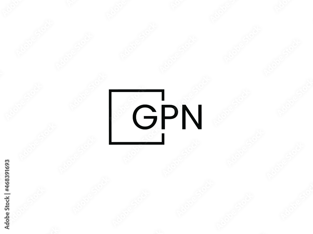 GPN Letter Initial Logo Design Vector Illustration GPN Letter Initial Logo Design Vector Illustration