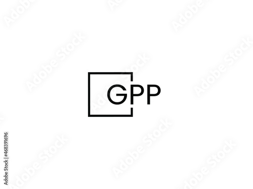 GPP Letter Initial Logo Design Vector Illustration