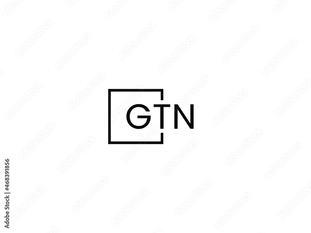 Fototapeta premium GTN Letter Initial Logo Design Vector Illustration