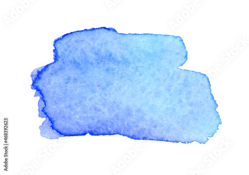 к: Vector image. Watercolor blue spot. Purple ink stains on a white background. Paint smear on grainy paper. Sharp edges, background for text.