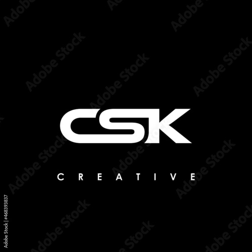 CSK Letter Initial Logo Design Template Vector Illustration photo