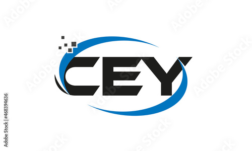 dots or points letter CEY technology logo designs concept vector Template Element photo