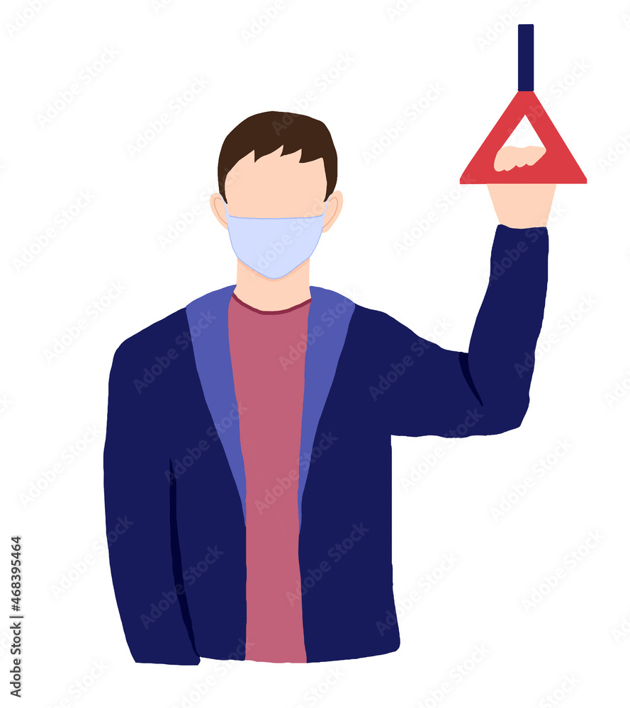 People in protective medical face masks. Men and women wearing protection from virus People in protective medical face masks. Men and women wearing protection from virus