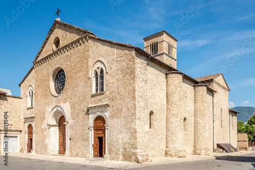 View at the Church of San Francesco in the streets of Terni - Italy