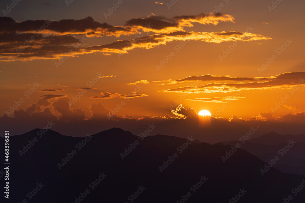 Sunrise over the Alps