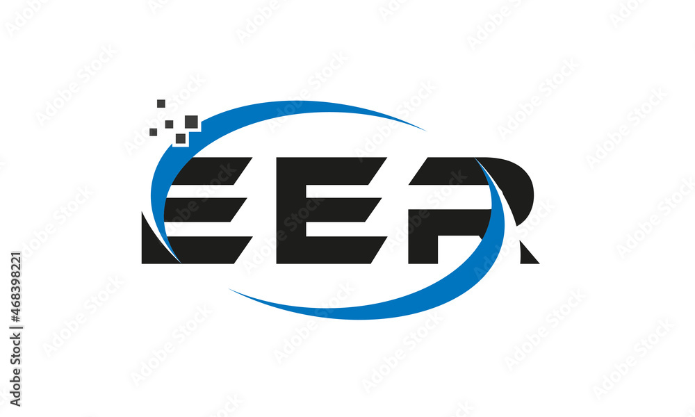dots or points letter EER technology logo designs concept vector Template Element dots or points letter EER technology logo designs concept vector Template Element