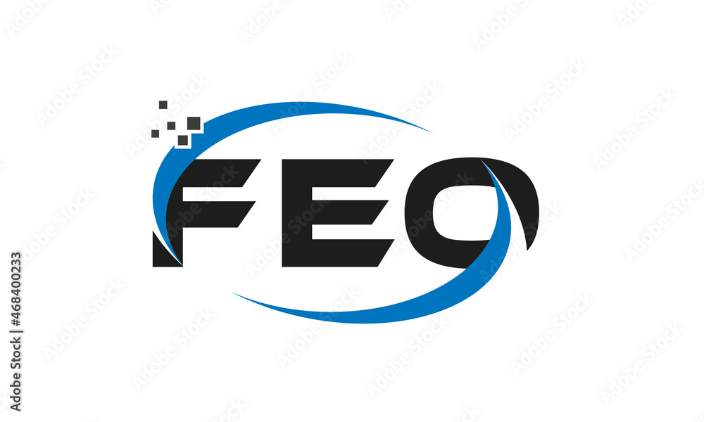 dots or points letter FEO technology logo designs concept vector Template Element dots or points letter FEO technology logo designs concept vector Template Element