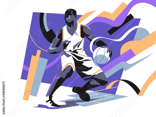 Giocatore di basket che si prepara per un tiro canestro