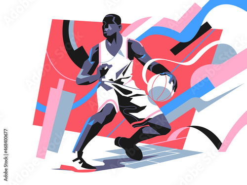 Giocatore di basket che si prepara per un tiro canestro