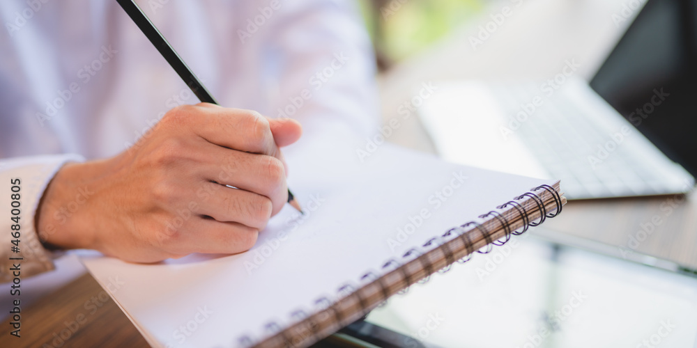 Asian business man person, freelance businessman working in co-working space or cafe Asian business man person, freelance businessman working in co-working space or cafe
