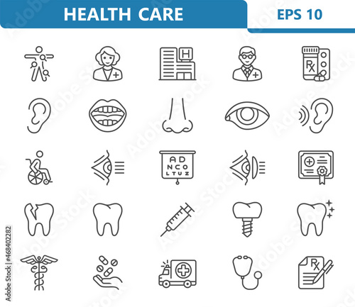 Healthcare, Health Care, Medical, Hospital Icons