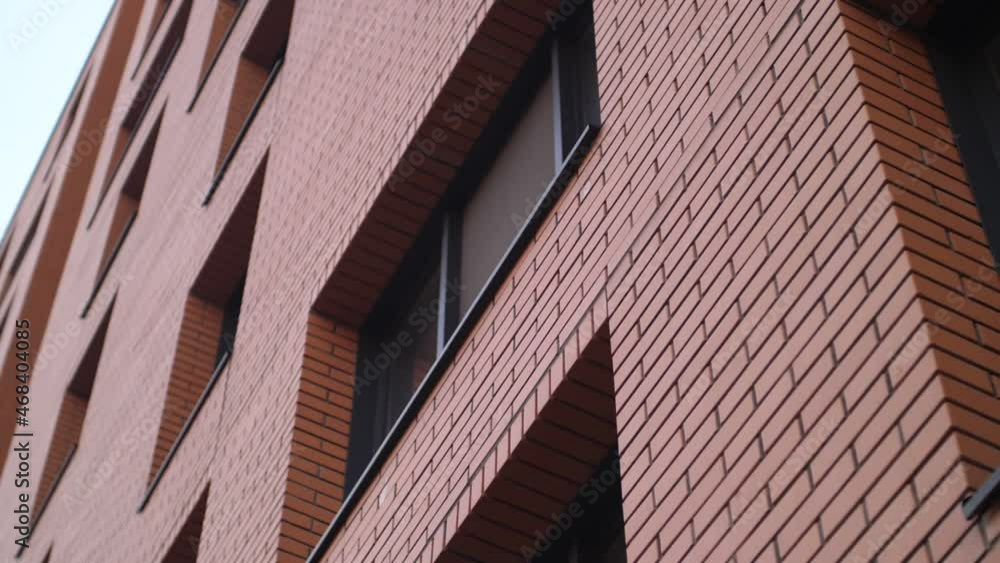 Architecture in the modern world. Close-up windows of houses.