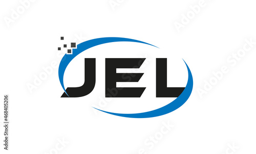dots or points letter JEL technology logo designs concept vector Template Element © Mohammad