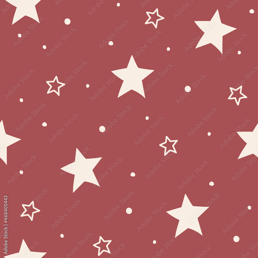 Design of seamless pattern with stars. Vector Design of seamless pattern with stars. Vector