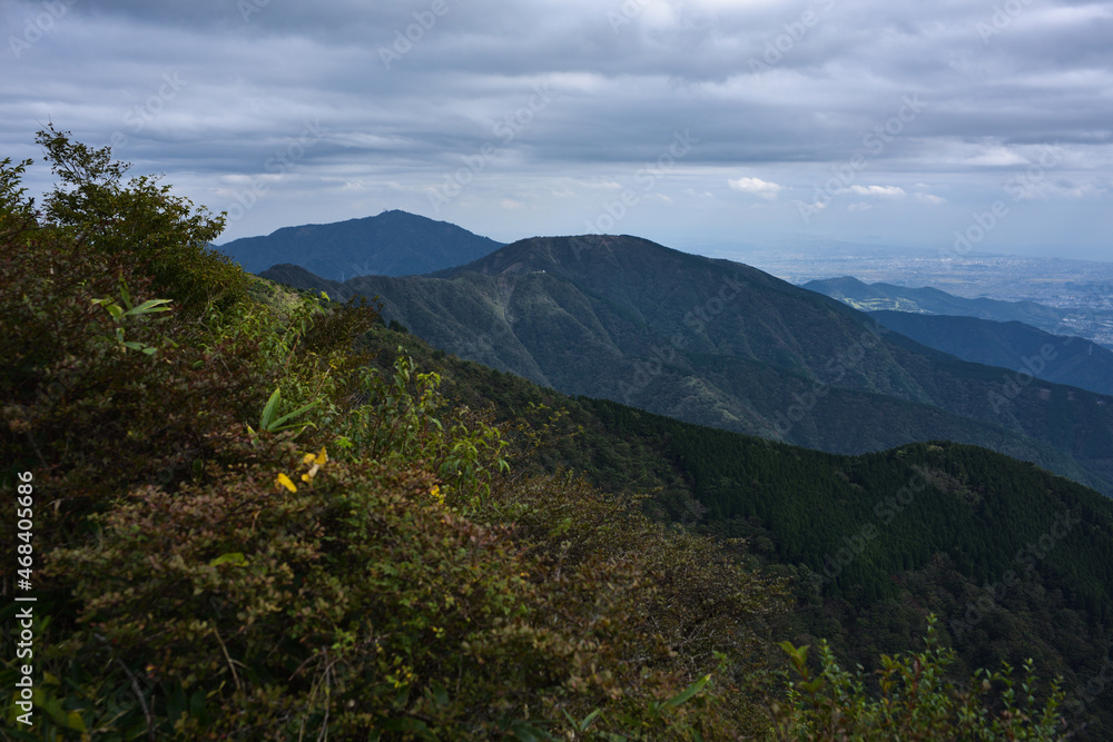 丹沢山域からの眺望