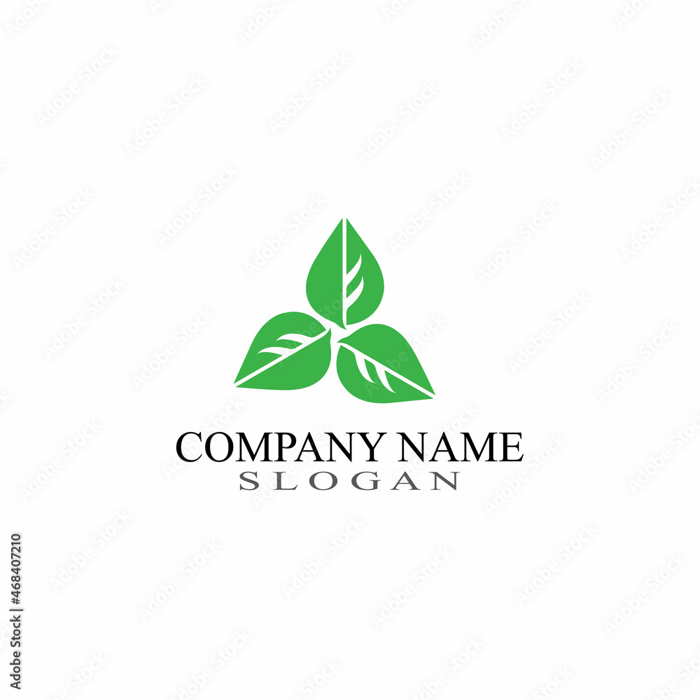 Leaf Nature Logo Design Template Vector Leaf Nature Logo Design Template Vector