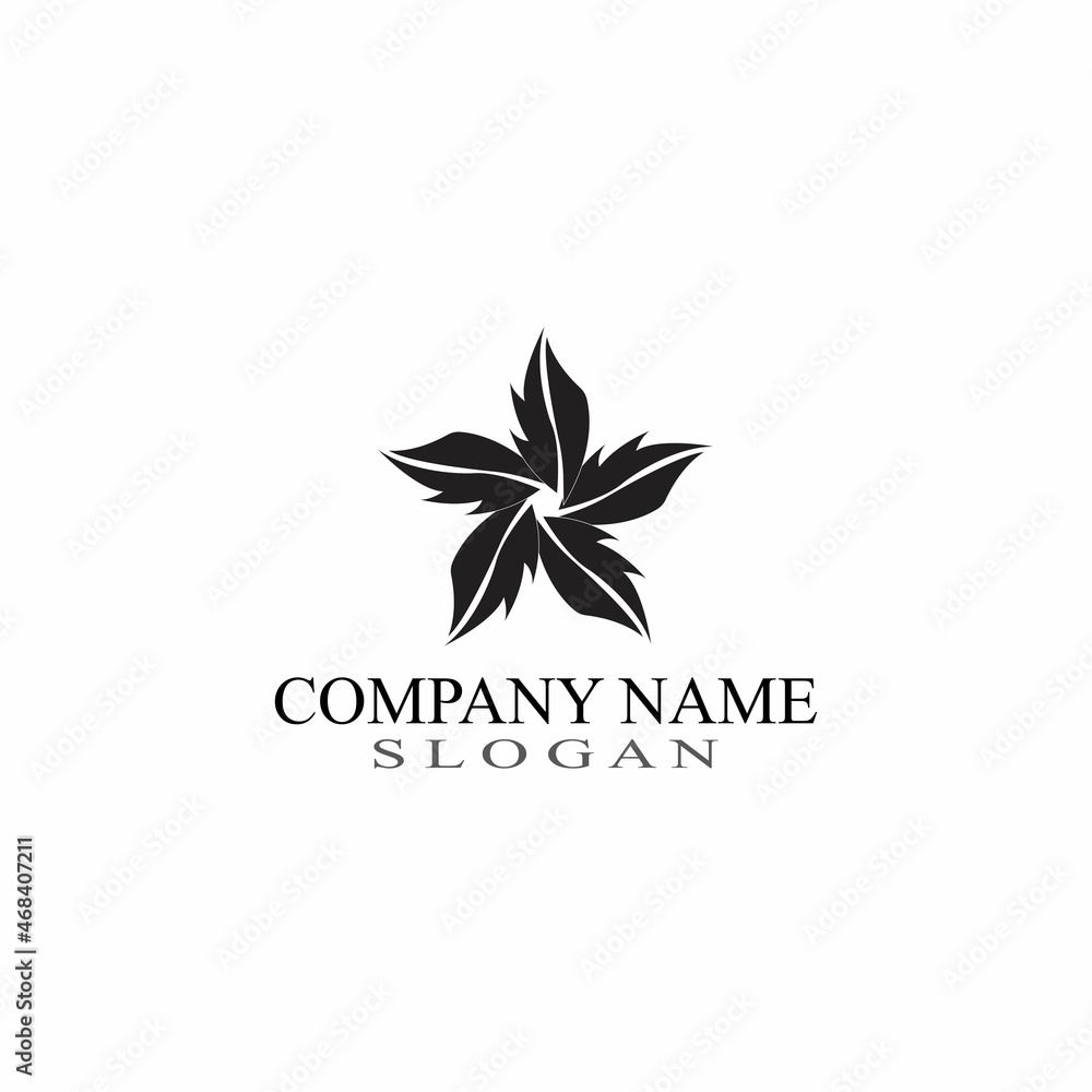 Leaf Nature Logo Design Template Vector Leaf Nature Logo Design Template Vector