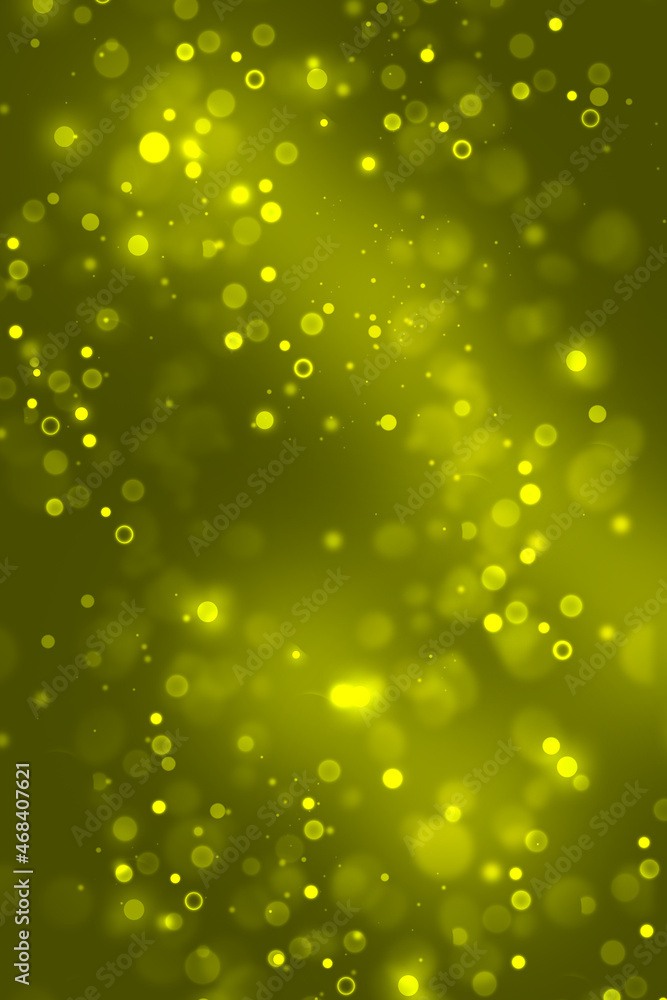 background with bokeh, abstract yellow background for design.